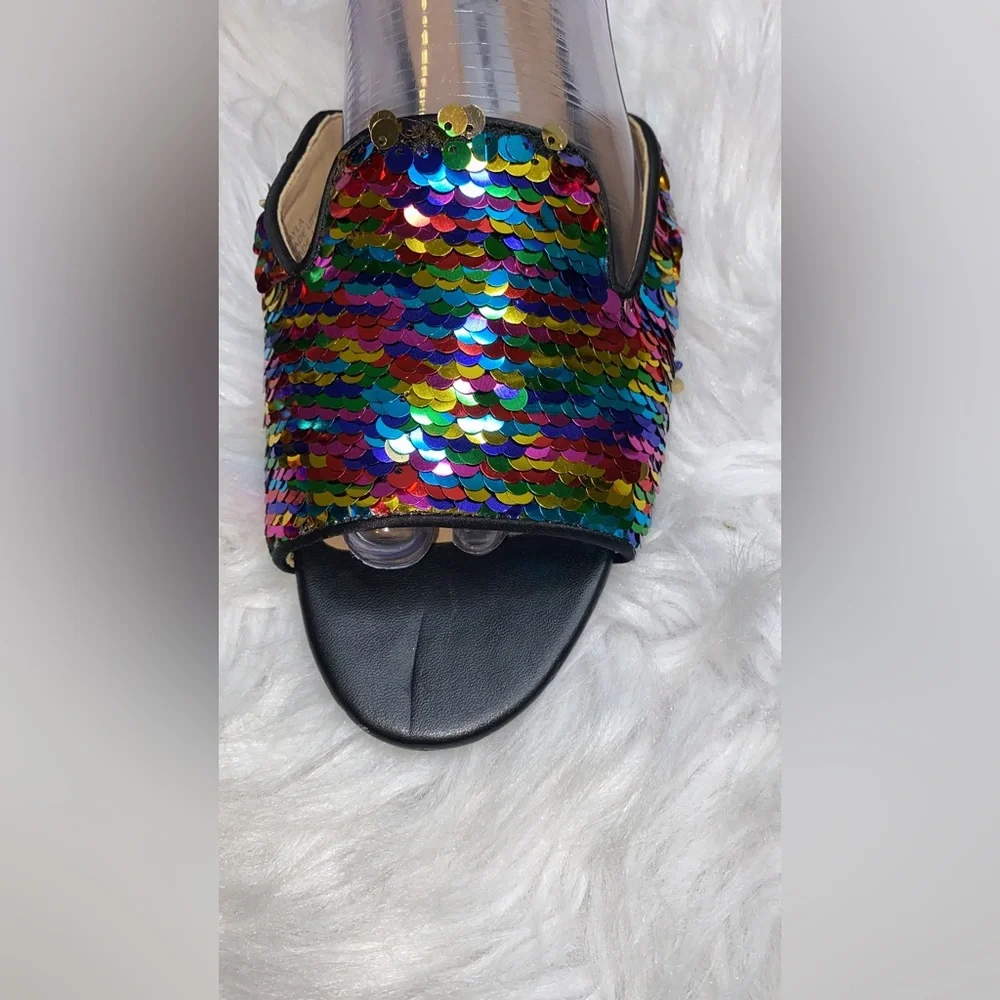 Fashion Slippers Sequins Casual Sandals - Picture 4 of 6